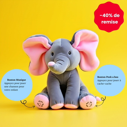 Loulou l'éléphant en Peluche Joueur